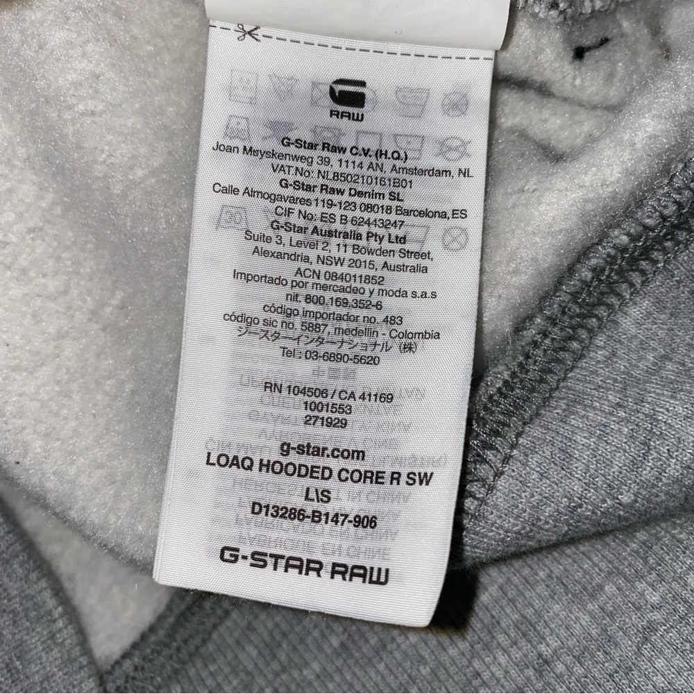 G-STAR RAW gray hoodie - Picture 6 of 8